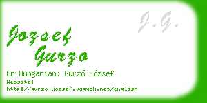jozsef gurzo business card