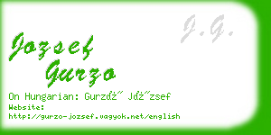 jozsef gurzo business card